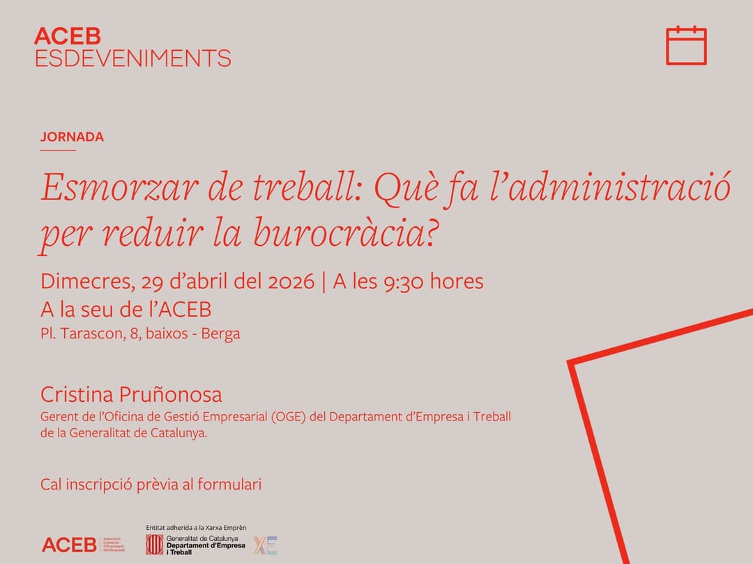 Esmorzar de treball. Què fa l'administració per reduir la burocràcia?