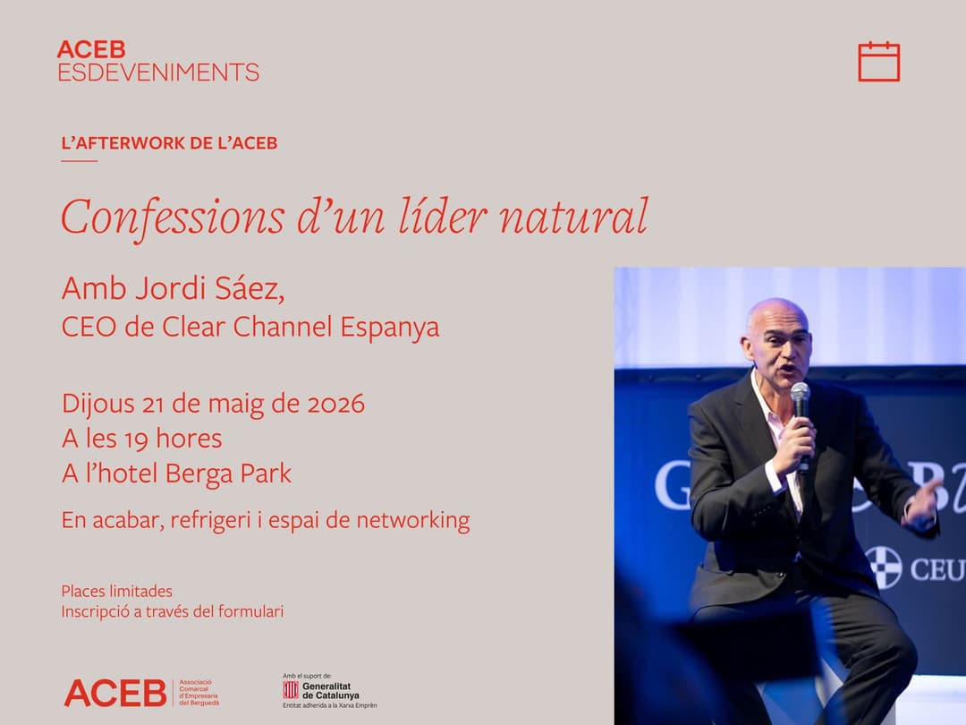 L'Afterwork de l'ACEB: Confessions d’un líder natural, amb Jordi Sáez
