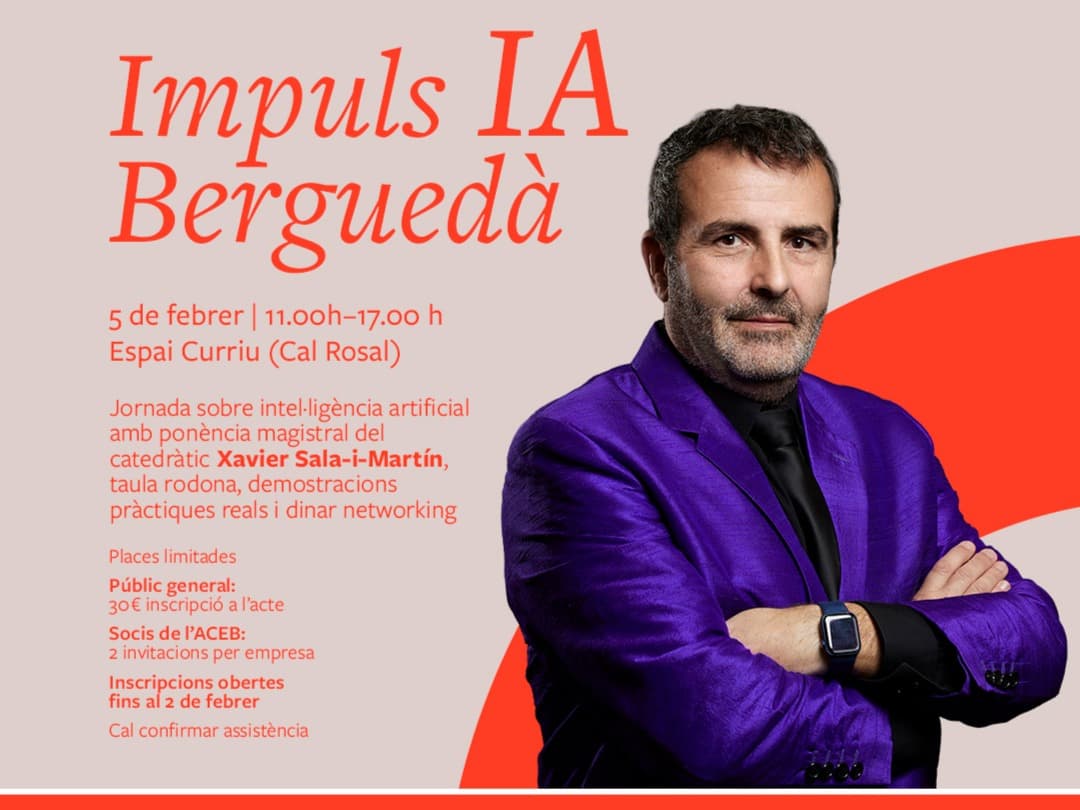 Jornada: Impuls IA Berguedà: la intel·ligència artificial a l'abast de la teva empresa    