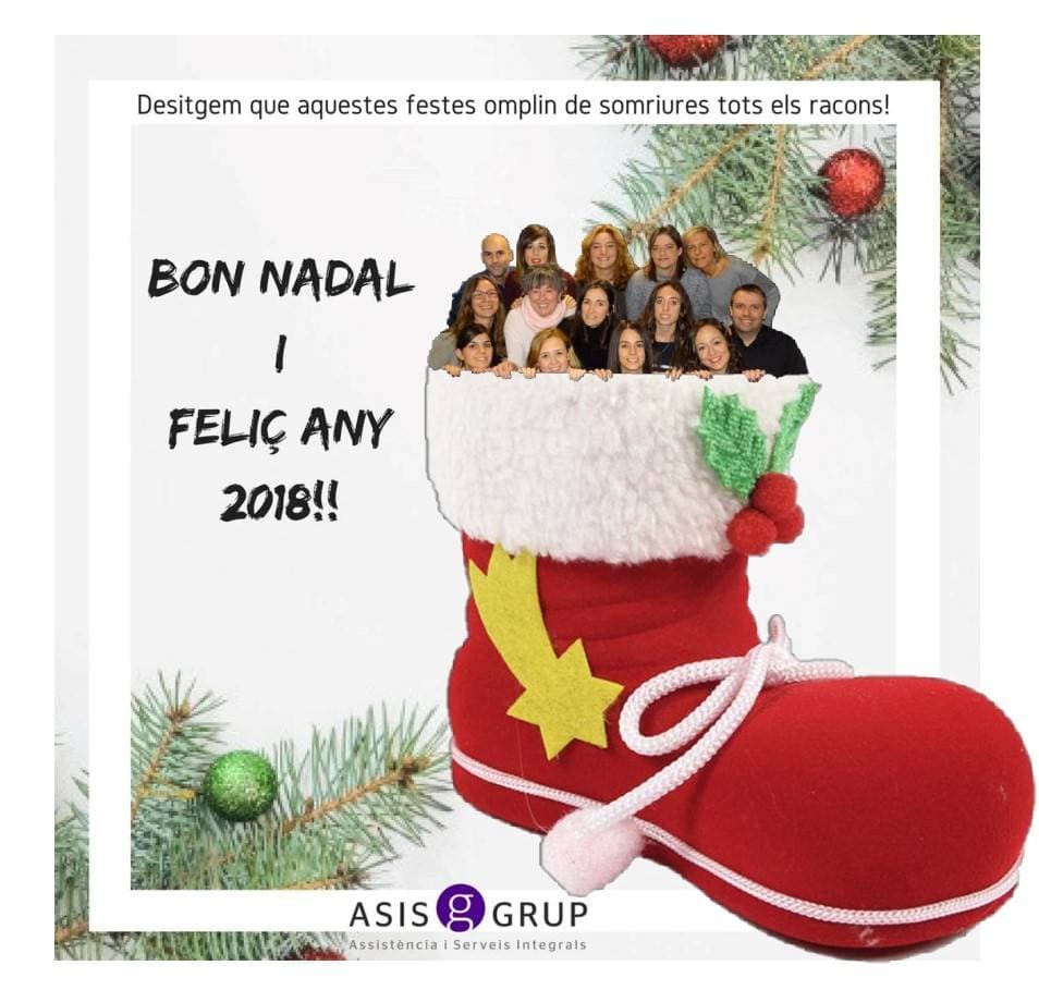 L'equip d'ASISgrup us desitja un Bon Nadal i un Feliç 2018!