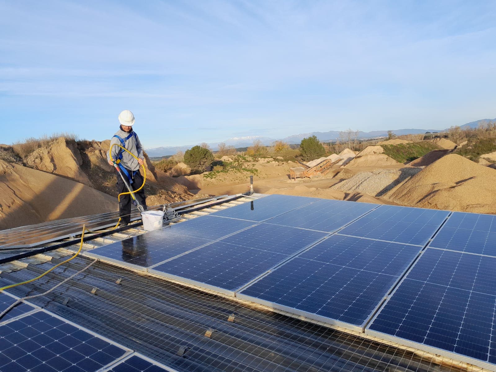 Neteja de plaques solars