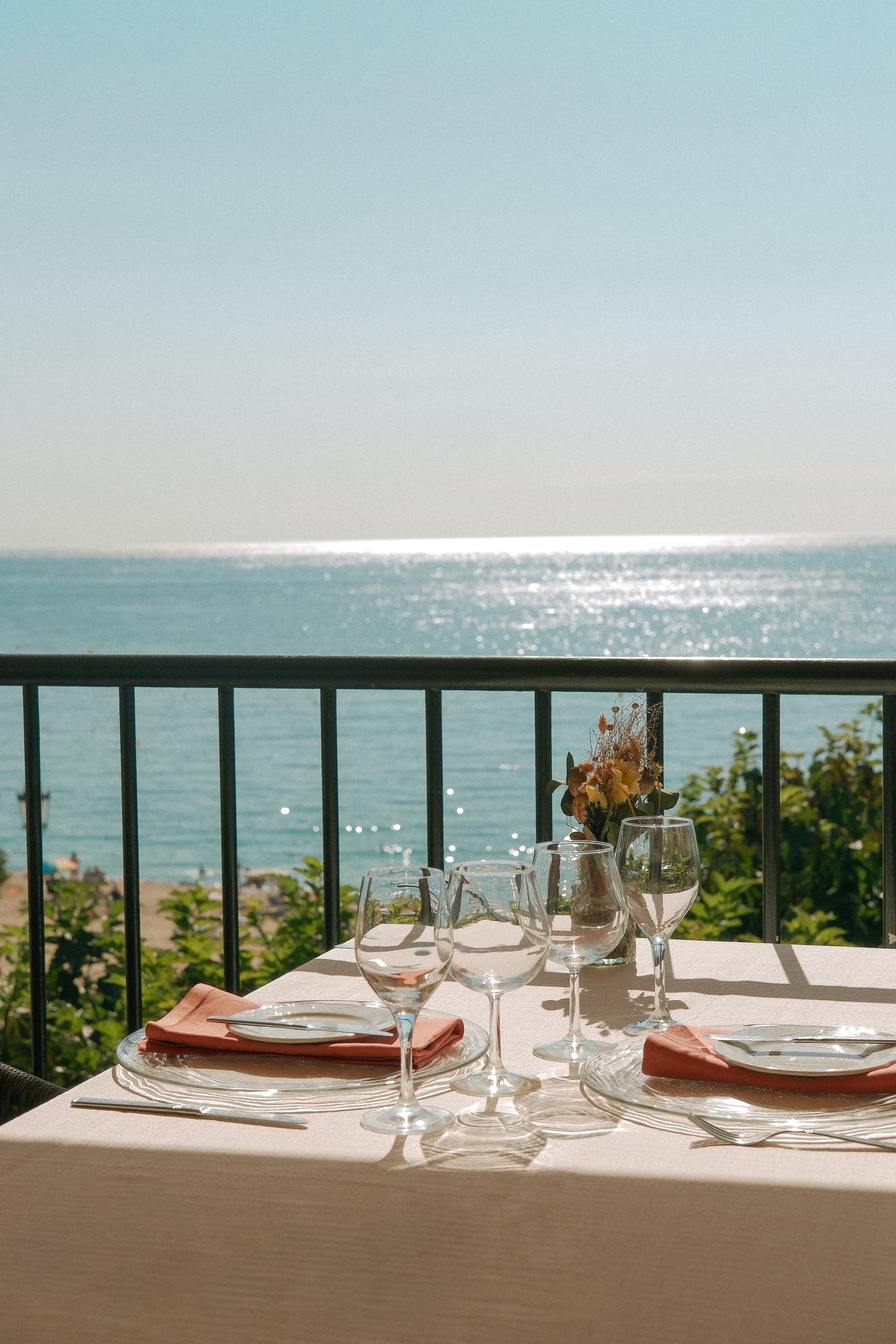 Gastronomía vista mar