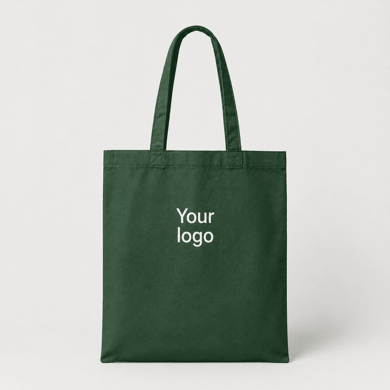 Tote bag verde con tu logo