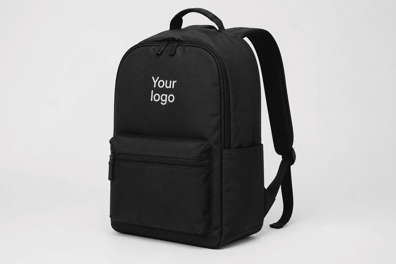 Mochila negra con tu logo